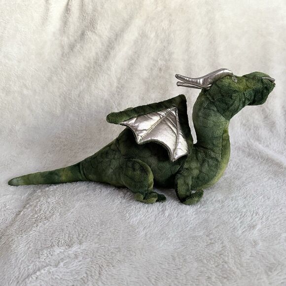 Douglas Cuddle Toys Neo Green Gold Dragon #821 Stuffed Animal Toy Lizard - Picture 4 of 6